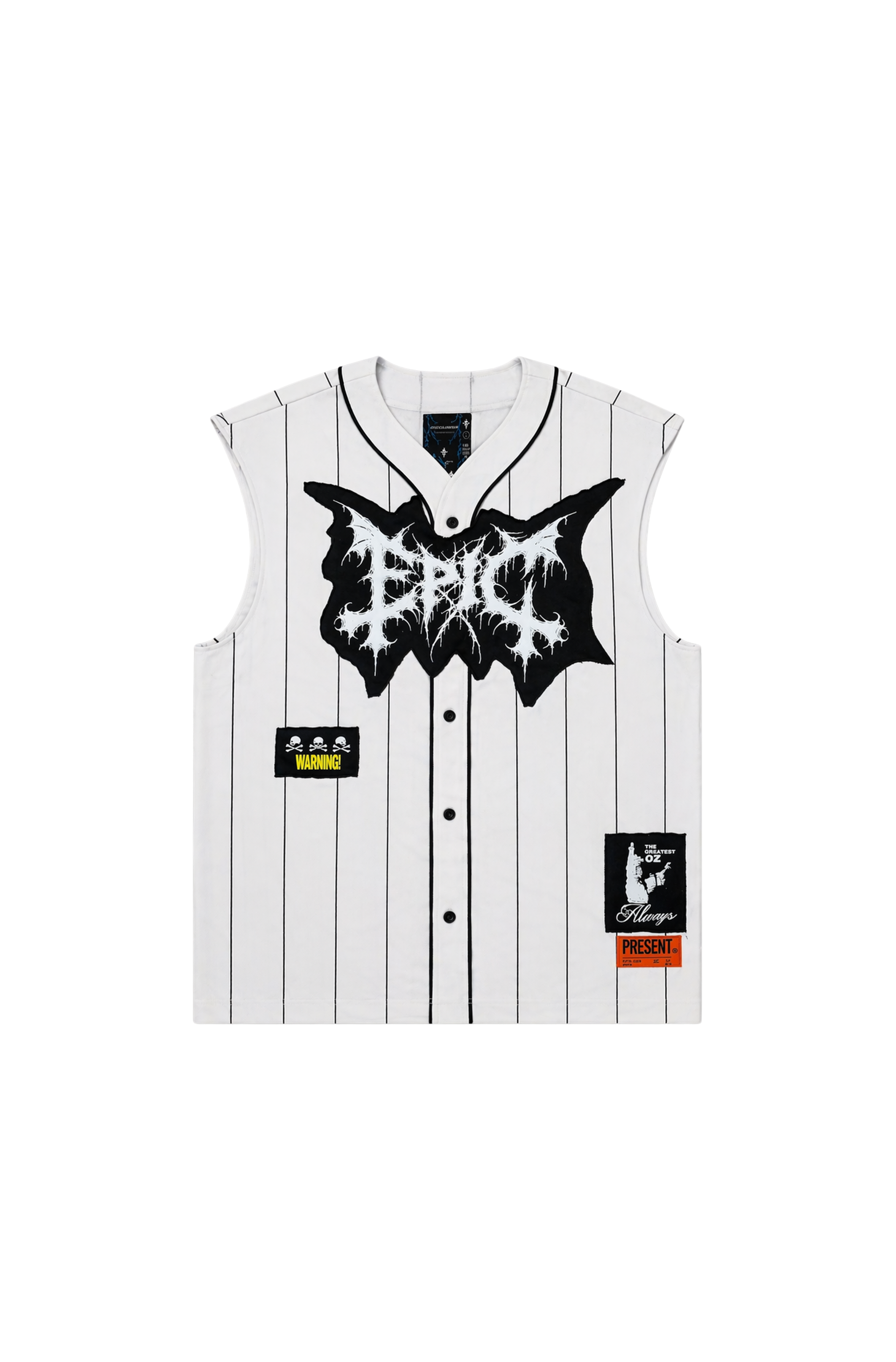 Metal baseball jersey